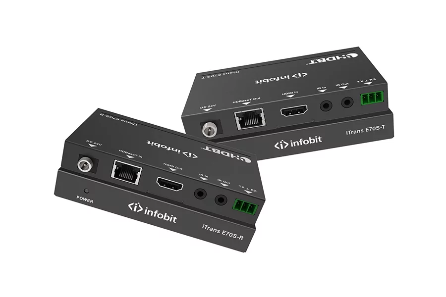 Комплект удлинителя сигнала HDMI Infobit iTrans E70S