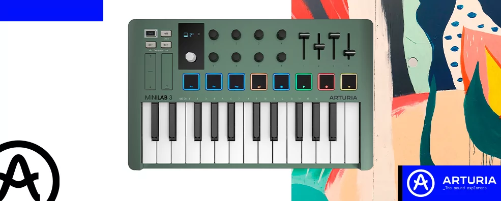 Arturia MiniLAB 3 Mint Edition  − музыка прямо из коробки