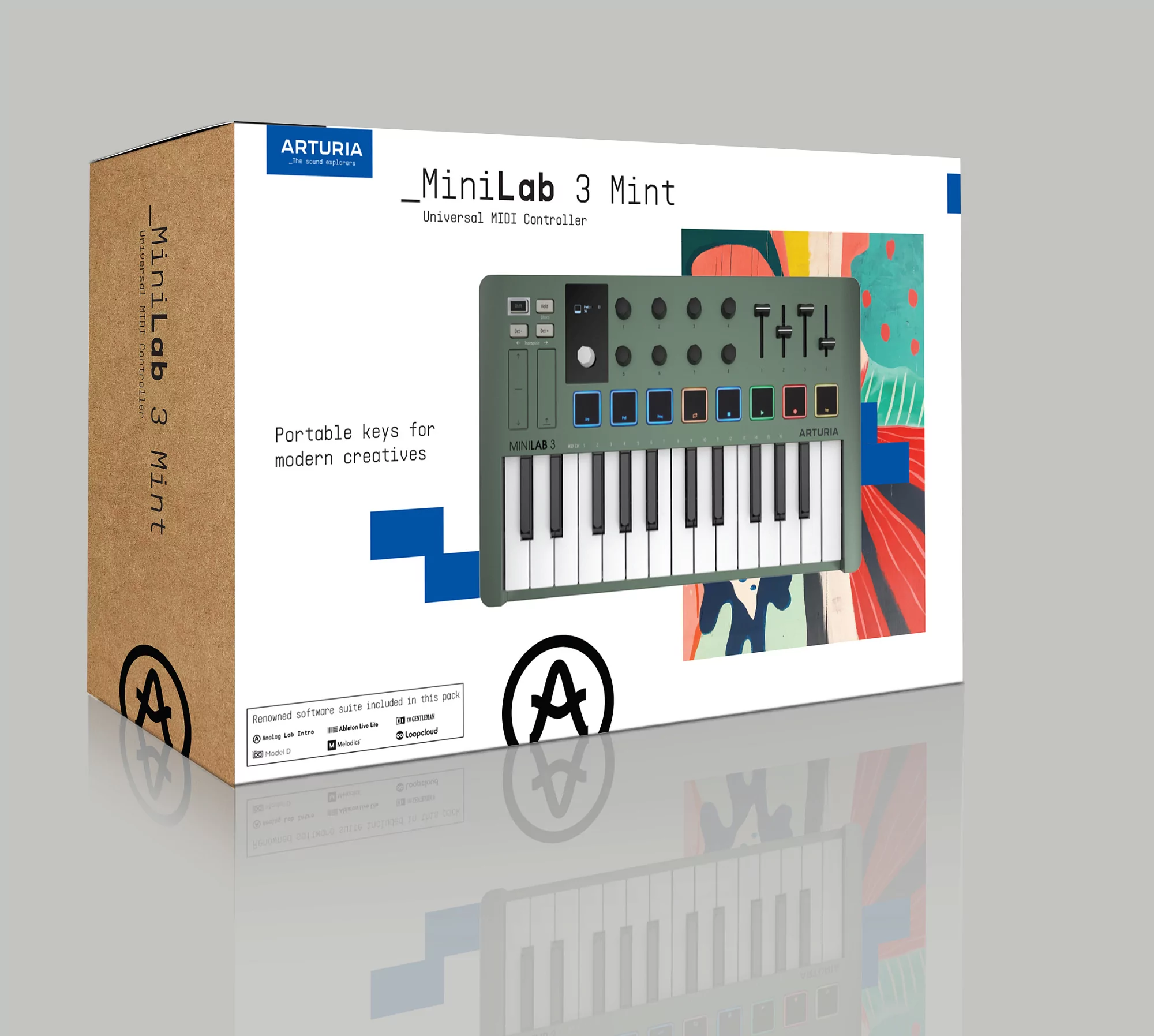 MIDI клавиатура Arturia MiniLAB 3 Mint Edition 6