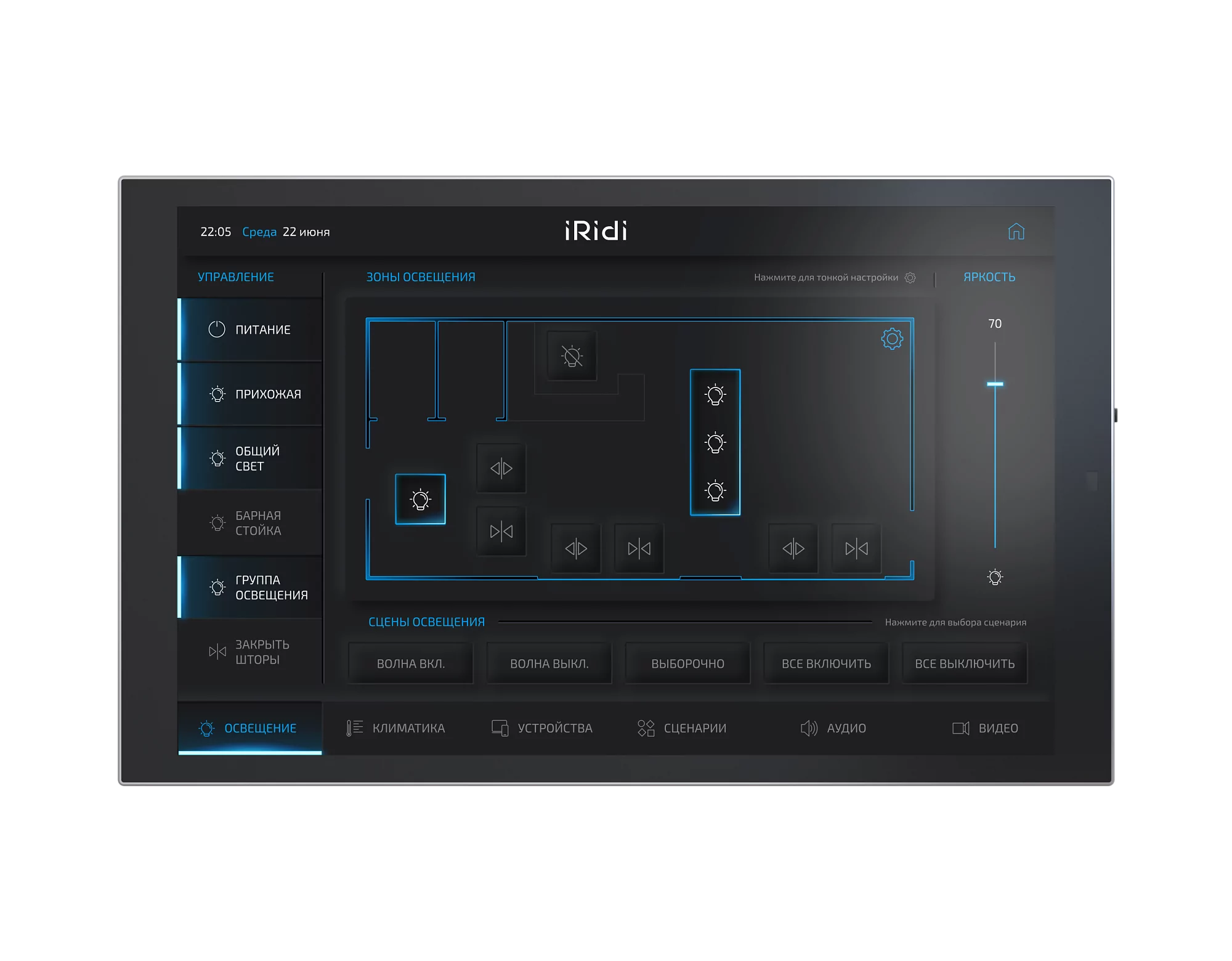 Панель настенная iRidi Touch Panel P10-W