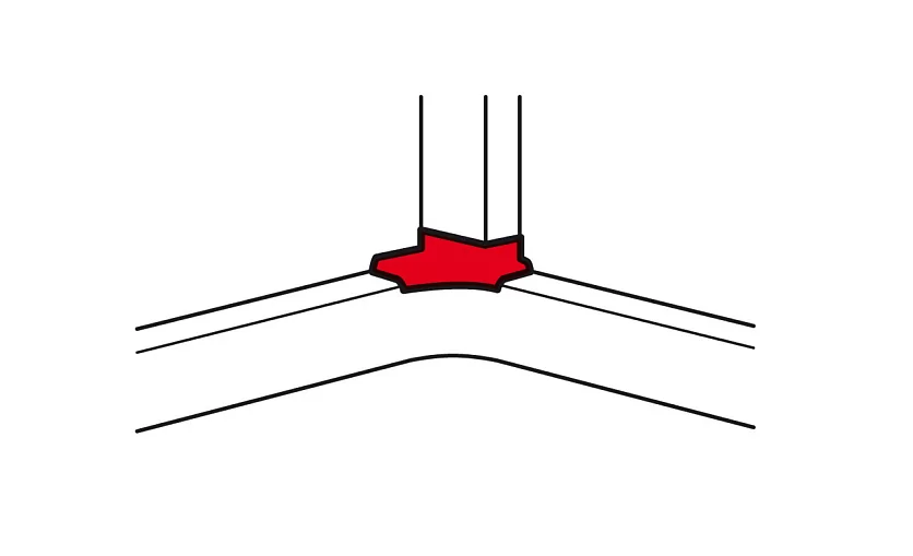 Отвод угловой для кабель-каналов DLP 80/105/150 Legrand DLP
